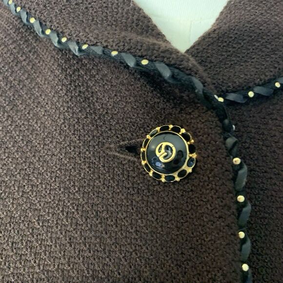 VTG St. John Collection Marie Gray Womens Sz. 4 Brown Button Jacket Blazer USA - Picture 5 of 12
